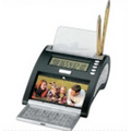 2 Tone Horizontal Digital Calculator w/ Pen Holder